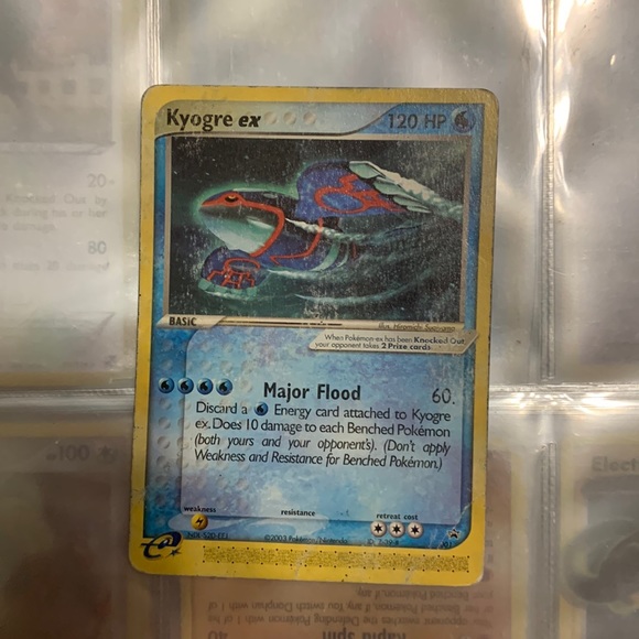 Pokemon | Toys | Kyogre Ex Pokemon Card 203 Trading Card 00 Rare Card But Flawed See Photos | Poshmark Pokemon | Toys | Kyogre Ex Pokemon Card 203 Trading Card 00 Rare Card But Flawed See Photos | Poshmark